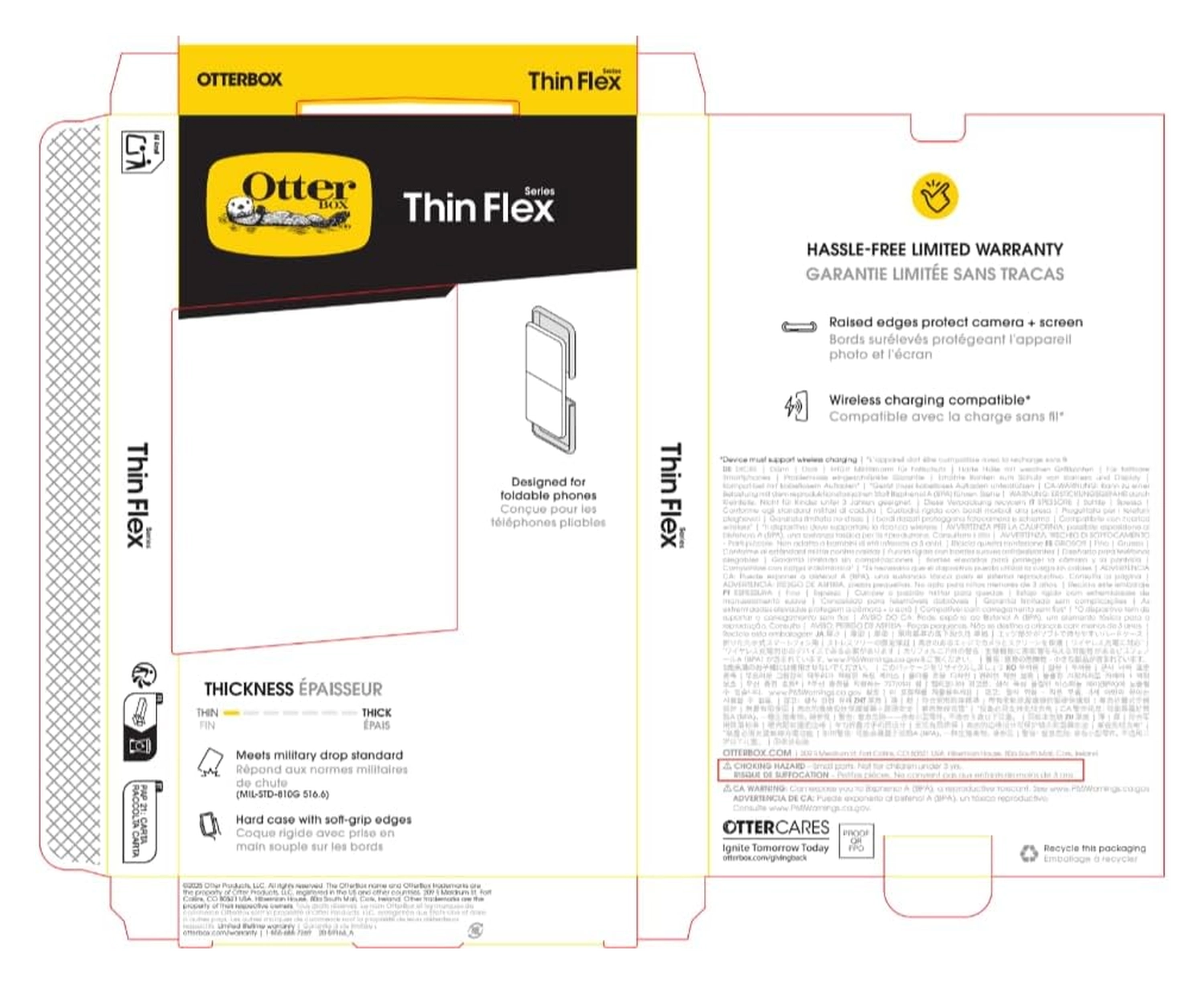 OtterBox Thin Flex Samsung Galaxy Z Flip 7 Hoesje Transparant afbeelding 6