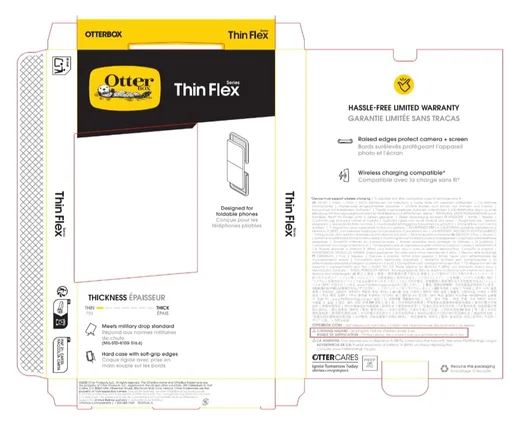 OtterBox Thin Flex Samsung Galaxy Z Flip 7 Hoesje Transparant afbeelding 6