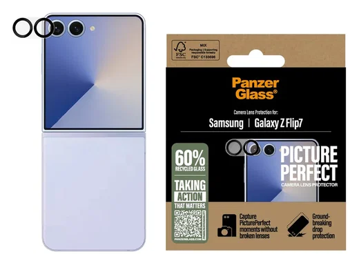 PanzerGlass PicturePerfect Samsung Galaxy Z Flip 7 Camera Protector Glas afbeelding 1