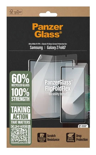 PanzerGlass Samsung Galaxy Z Fold 7 Screen Protector Case Friendly afbeelding 3