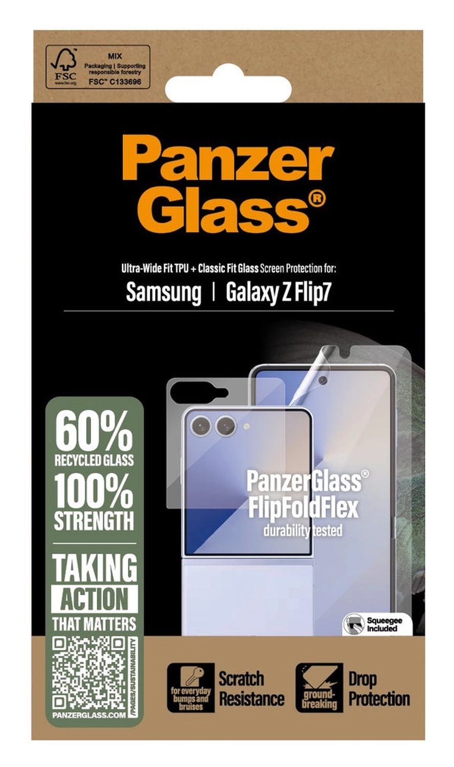 PanzerGlass Samsung Galaxy Z Flip 7 Screen Protector Case Friendly afbeelding 3