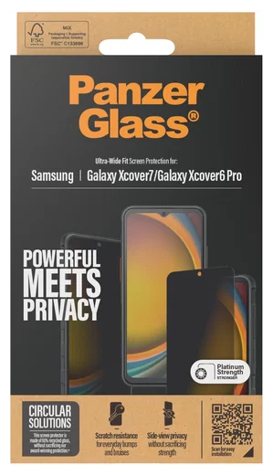 PanzerGlass Ultra-Wide Samsung Galaxy Xcover 7 / 6 Pro Privacy Glass afbeelding 2