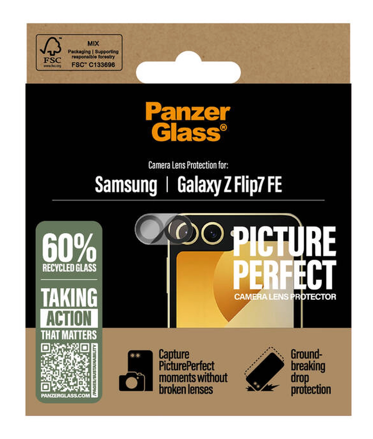 PanzerGlass PicturePerfect Samsung Galaxy Z Flip 7 FE Camera Protector Glas afbeelding 4