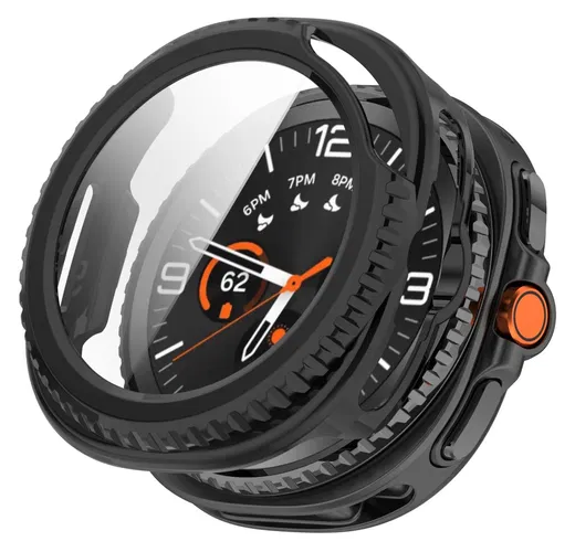 Samsung Watch 8 Classic Hoesje - Case Hard Plastic met Tempered Glass - Zwart afbeelding 1