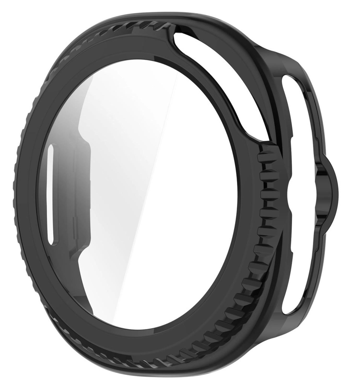 Samsung Watch 8 Classic Hoesje - Case Hard Plastic met Tempered Glass - Zwart afbeelding 2