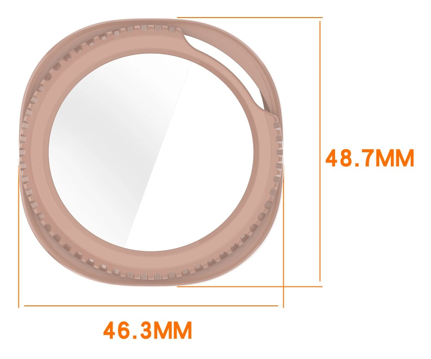 Samsung Watch 8 Classic Hoesje - Case Hard Plastic met Tempered Glass - Zwart afbeelding 7