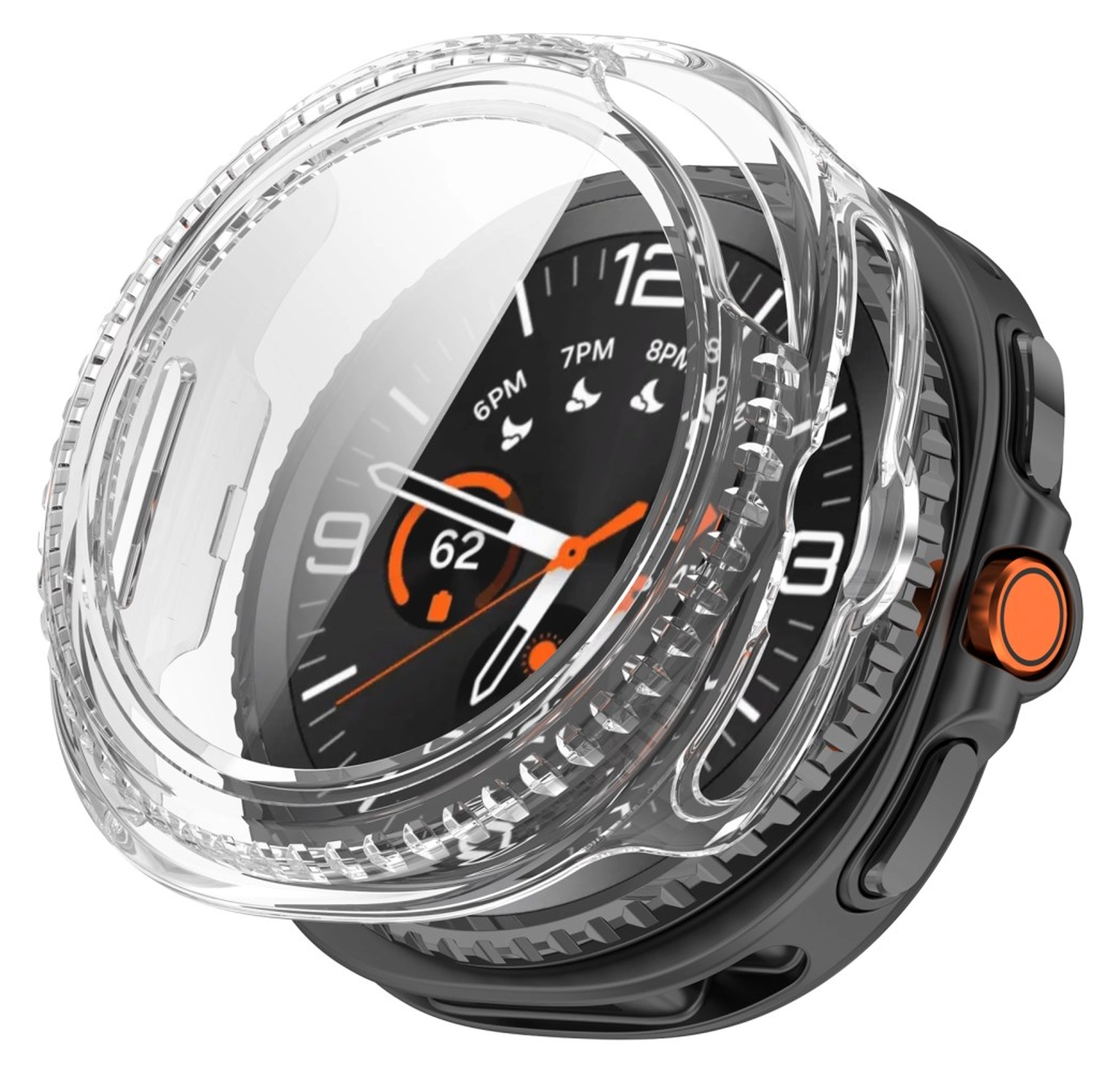 Samsung Watch 8 Classic Hoesje - Case Hard Plastic met Tempered Glass - Clear afbeelding 1