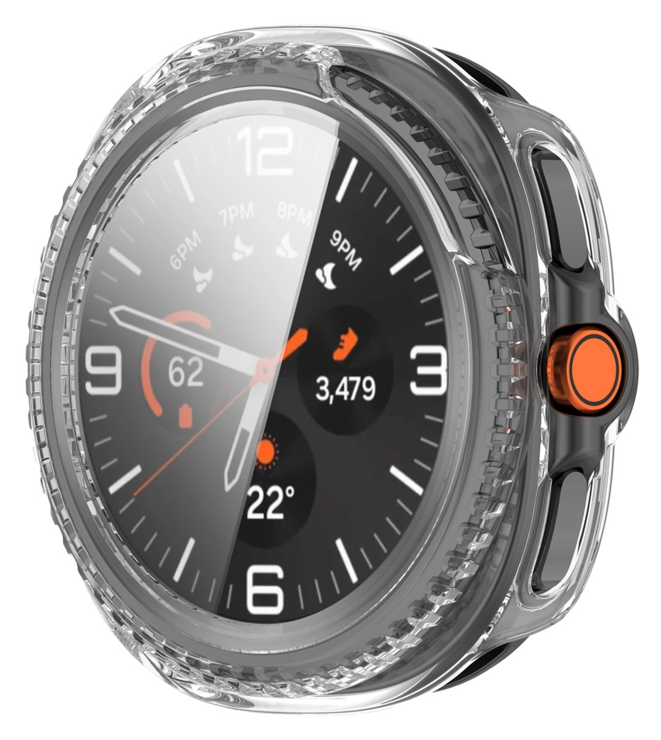 Samsung Watch 8 Classic Hoesje - Case Hard Plastic met Tempered Glass - Clear afbeelding 5