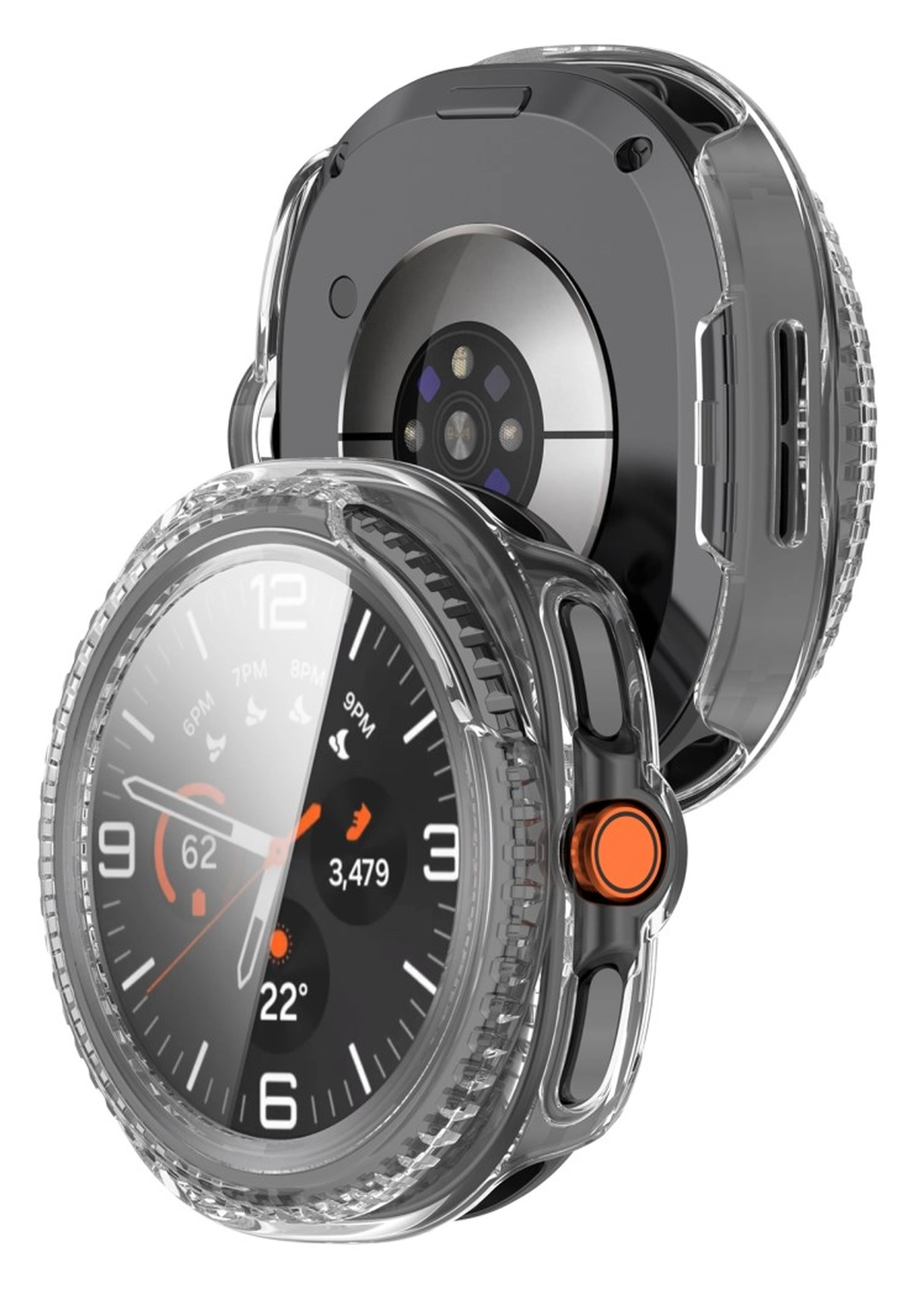 Samsung Watch 8 Classic Hoesje - Case Hard Plastic met Tempered Glass - Clear afbeelding 6