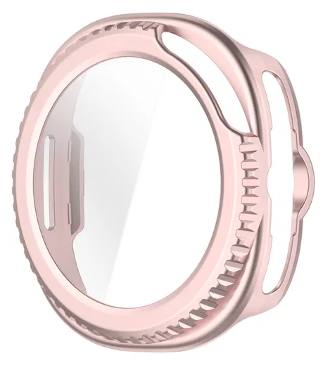 Samsung Watch 8 Classic Hoesje - Case Hard Plastic met Tempered Glass - Roze afbeelding 2