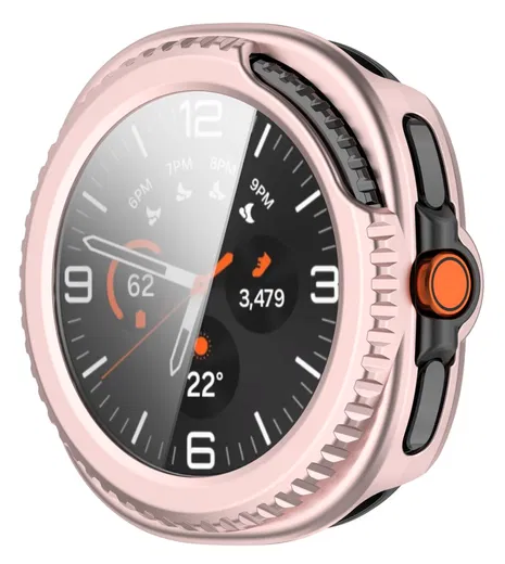 Samsung Watch 8 Classic Hoesje - Case Hard Plastic met Tempered Glass - Roze afbeelding 5