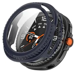 Samsung Watch 8 Classic Hoesje - Case Hard Plastic met Tempered Glass - Blauw afbeelding