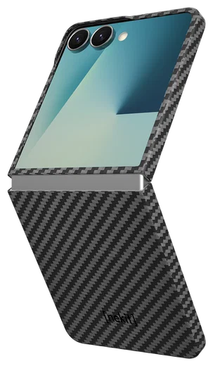 NEKIT Fiber Samsung Galaxy Z Flip 7 Hoesje MagSafe / Qi2 Back Cover Dun Zwart afbeelding 5