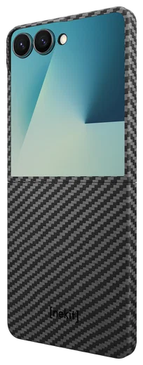 NEKIT Fiber Samsung Galaxy Z Flip 7 Hoesje MagSafe / Qi2 Back Cover Dun Zwart afbeelding 7