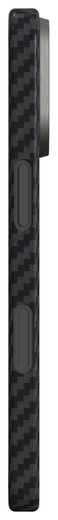 NEKIT Fiber Apple iPhone 17 Hoesje MagSafe Kevlar Back Cover Dun Zwart afbeelding 17