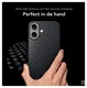 NEKIT Fiber Apple iPhone 17 Hoesje MagSafe Kevlar Back Cover Dun Zwart afbeelding 7