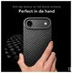 NEKIT Fiber Apple iPhone Air Hoesje MagSafe Kevlar Back Cover Dun Zwart afbeelding 7