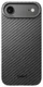 NEKIT Fiber Apple iPhone Air Hoesje MagSafe Kevlar Back Cover Dun Zwart afbeelding 14