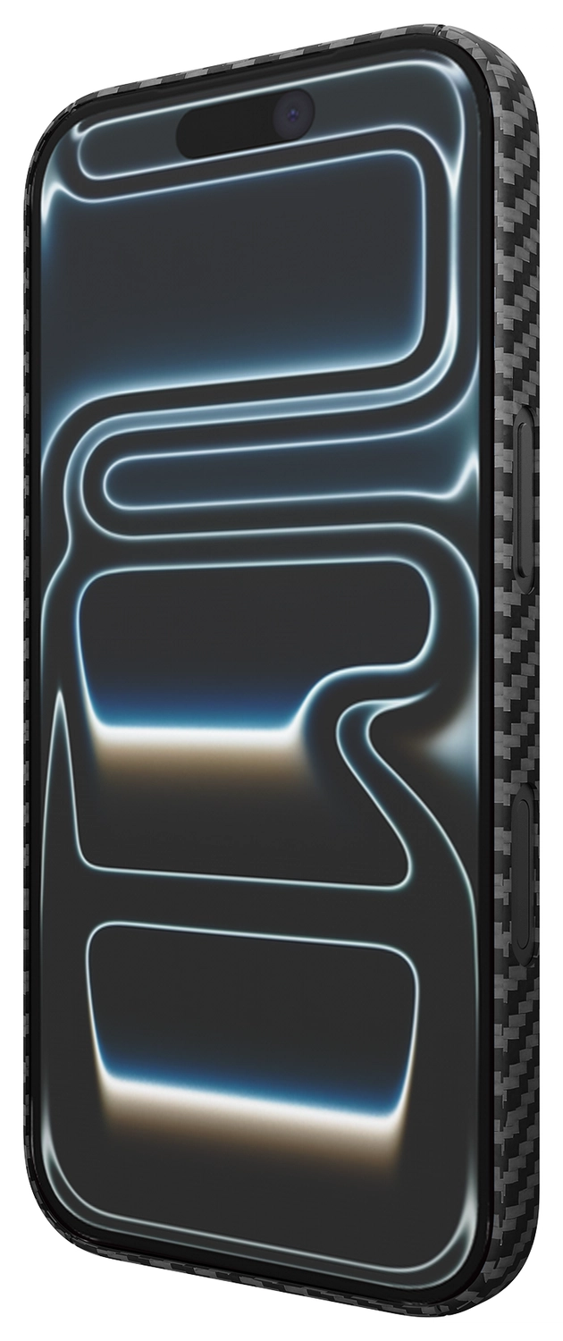 NEKIT Fiber Apple iPhone 17 Pro Max Hoesje MagSafe Kevlar Back Cover Dun Zwart afbeelding 12