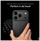 NEKIT Fiber Apple iPhone 17 Pro Max Hoesje MagSafe Kevlar Back Cover Dun Zwart afbeelding 8