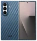 NEKIT Fiber Samsung Galaxy Z Fold 7 Hoesje MagSafe Kevlar Back Cover Dun Blauw afbeelding 2