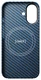 NEKIT Fiber Apple iPhone 17 Hoesje MagSafe Kevlar Back Cover Dun Blauw afbeelding 12
