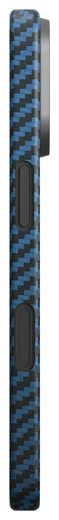 NEKIT Fiber Apple iPhone 17 Hoesje MagSafe Kevlar Back Cover Dun Blauw afbeelding 15