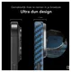 NEKIT Fiber Apple iPhone 17 Hoesje MagSafe Kevlar Back Cover Dun Blauw afbeelding 5
