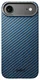 NEKIT Fiber Apple iPhone Air Hoesje MagSafe Kevlar Back Cover Dun Blauw afbeelding 13