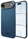 NEKIT Fiber Apple iPhone Air Hoesje MagSafe Kevlar Back Cover Dun Blauw afbeelding 2