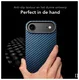 NEKIT Fiber Apple iPhone Air Hoesje MagSafe Kevlar Back Cover Dun Blauw afbeelding 7