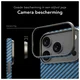 NEKIT Fiber Apple iPhone 17 Pro Hoesje MagSafe Kevlar Back Cover Dun Blauw afbeelding 4