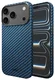 NEKIT Fiber Apple iPhone 17 Pro Hoesje MagSafe Kevlar Back Cover Dun Blauw afbeelding 2