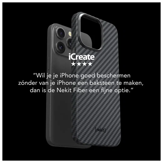 NEKIT Fiber PixelSnap Google Pixel 10 Pro XL Hoesje MagSafe / Qi2 Kevlar Zwart afbeelding 6