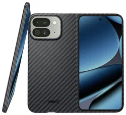 NEKIT Fiber PixelSnap Google Pixel 10 Pro Fold Hoesje MagSafe / Qi2 Kevlar Zwart afbeelding