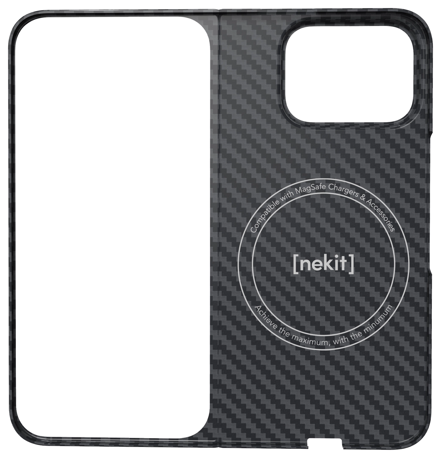 NEKIT Fiber PixelSnap Google Pixel 10 Pro Fold Hoesje MagSafe / Qi2 Kevlar Zwart afbeelding 12