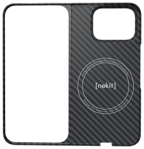 NEKIT Fiber PixelSnap Google Pixel 10 Pro Fold Hoesje MagSafe / Qi2 Kevlar Zwart afbeelding 12