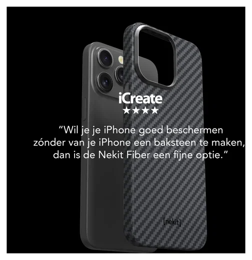 NEKIT Fiber PixelSnap Google Pixel 10 Pro Fold Hoesje MagSafe / Qi2 Kevlar Zwart afbeelding 6