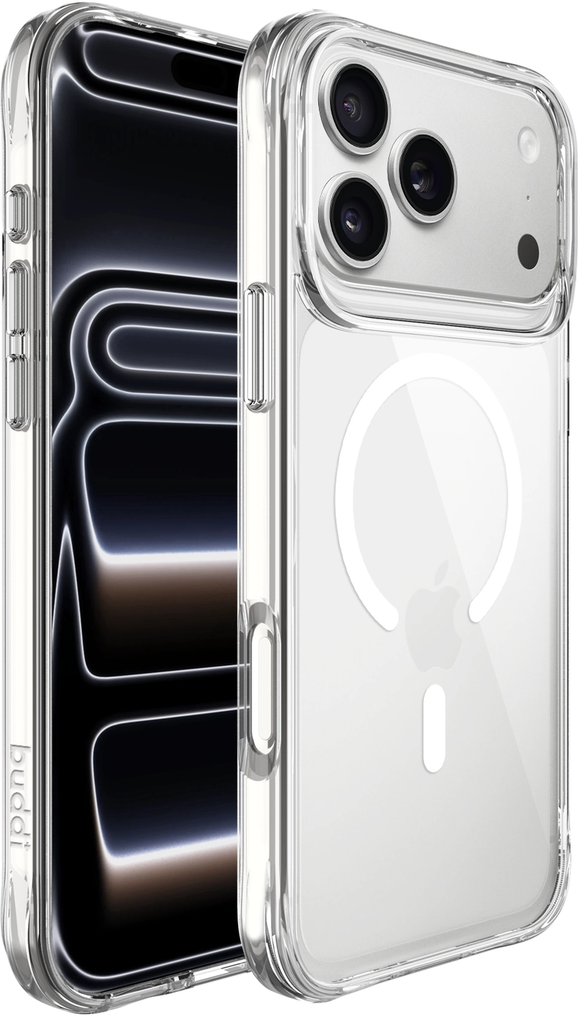 Buddi Core Apple iPhone 17 Pro Hoesje MagSafe Back Cover Clear afbeelding 9