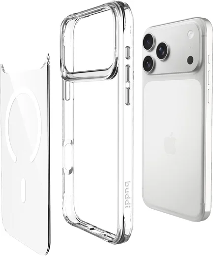 Buddi Core Apple iPhone 17 Pro Hoesje MagSafe Back Cover Clear afbeelding 11