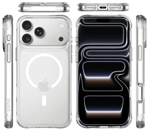 Buddi Core Apple iPhone 17 Pro Hoesje MagSafe Back Cover Matte Clear afbeelding 10