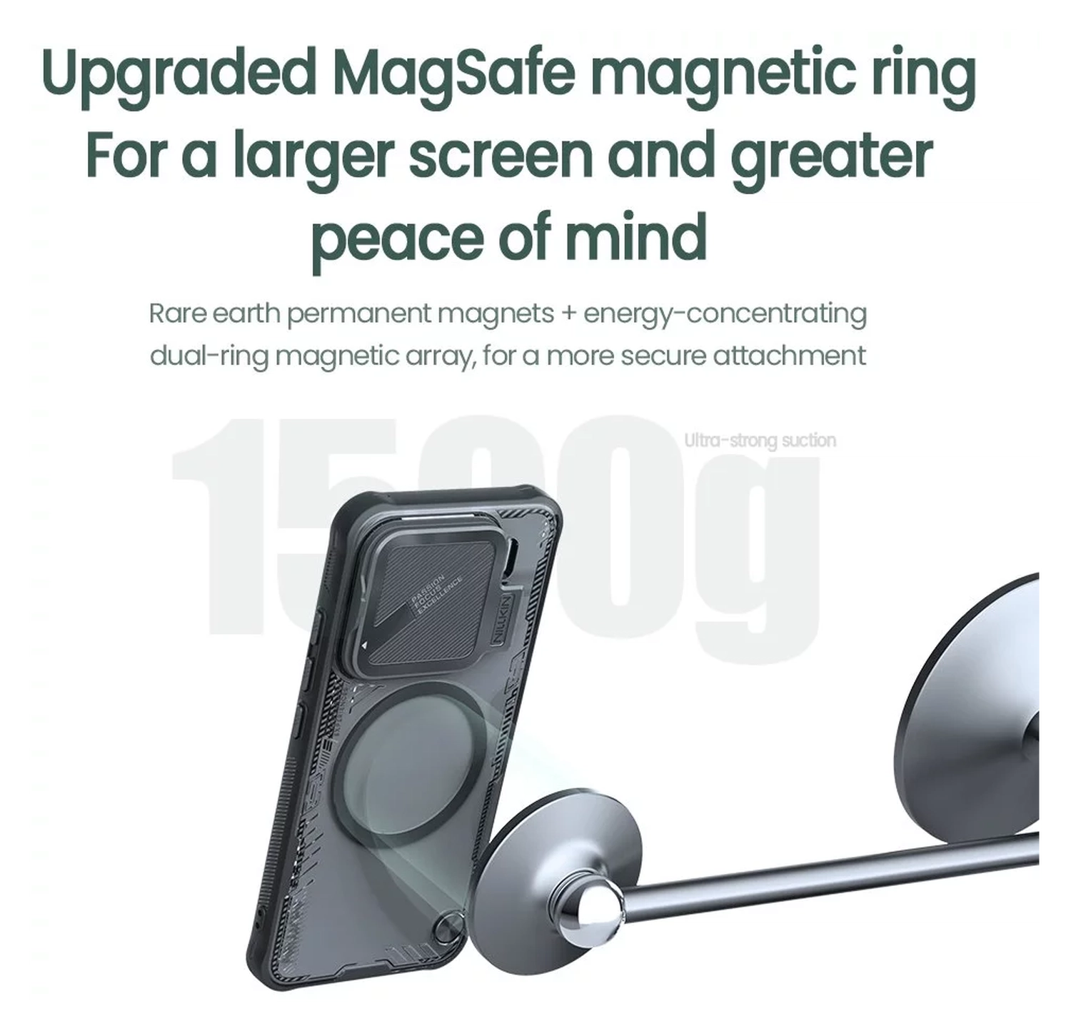 Nillkin IceBlade Prop Xiaomi 15 Hoesje MagSafe / Qi2 Zwart afbeelding 8