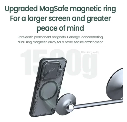 Nillkin IceBlade Prop Xiaomi 15 Hoesje MagSafe / Qi2 Zwart afbeelding 8