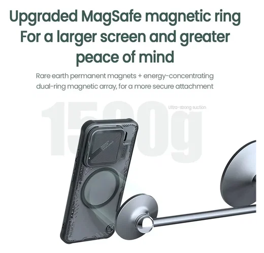 Nillkin IceBlade Prop Xiaomi 15 Hoesje MagSafe / Qi2 Groen afbeelding 11