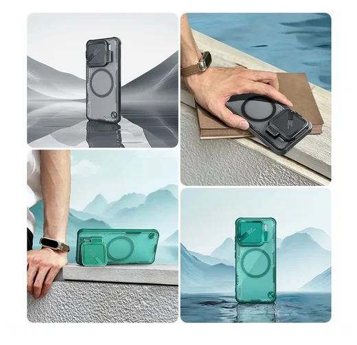 Nillkin IceBlade Prop Xiaomi 15 Hoesje MagSafe / Qi2 Groen afbeelding 13