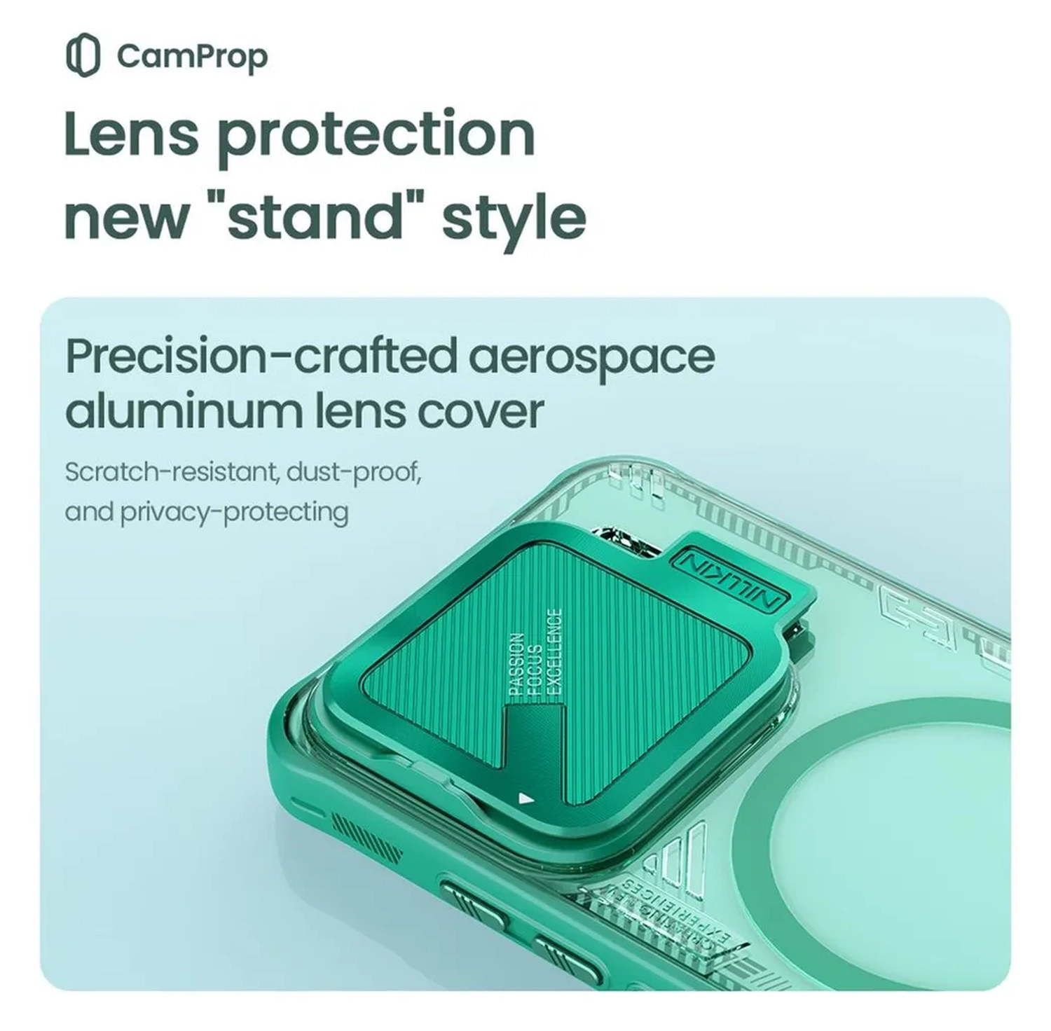 Nillkin IceBlade Prop Xiaomi 15 Hoesje MagSafe / Qi2 Groen afbeelding 3