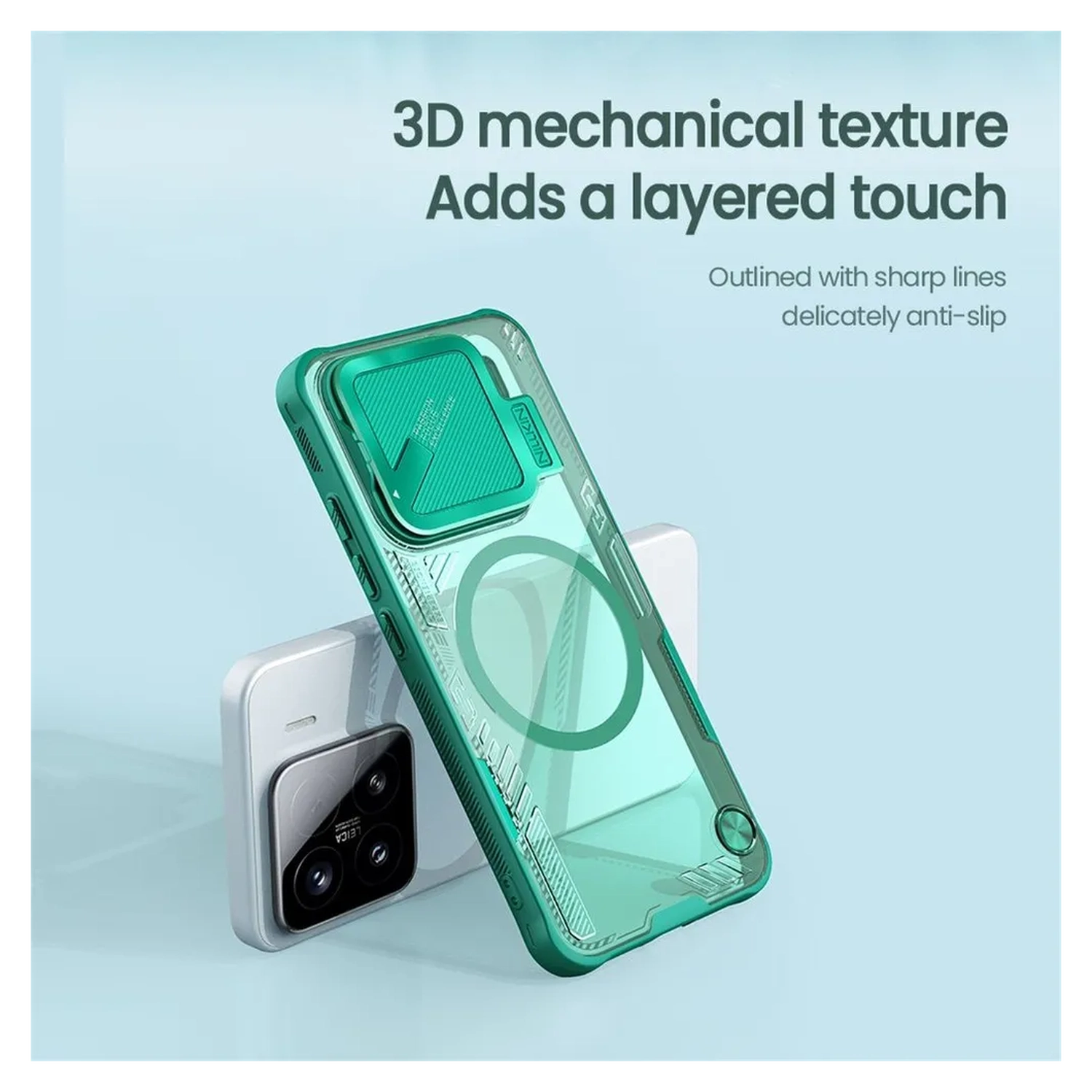 Nillkin IceBlade Prop Xiaomi 15 Hoesje MagSafe / Qi2 Groen afbeelding 6