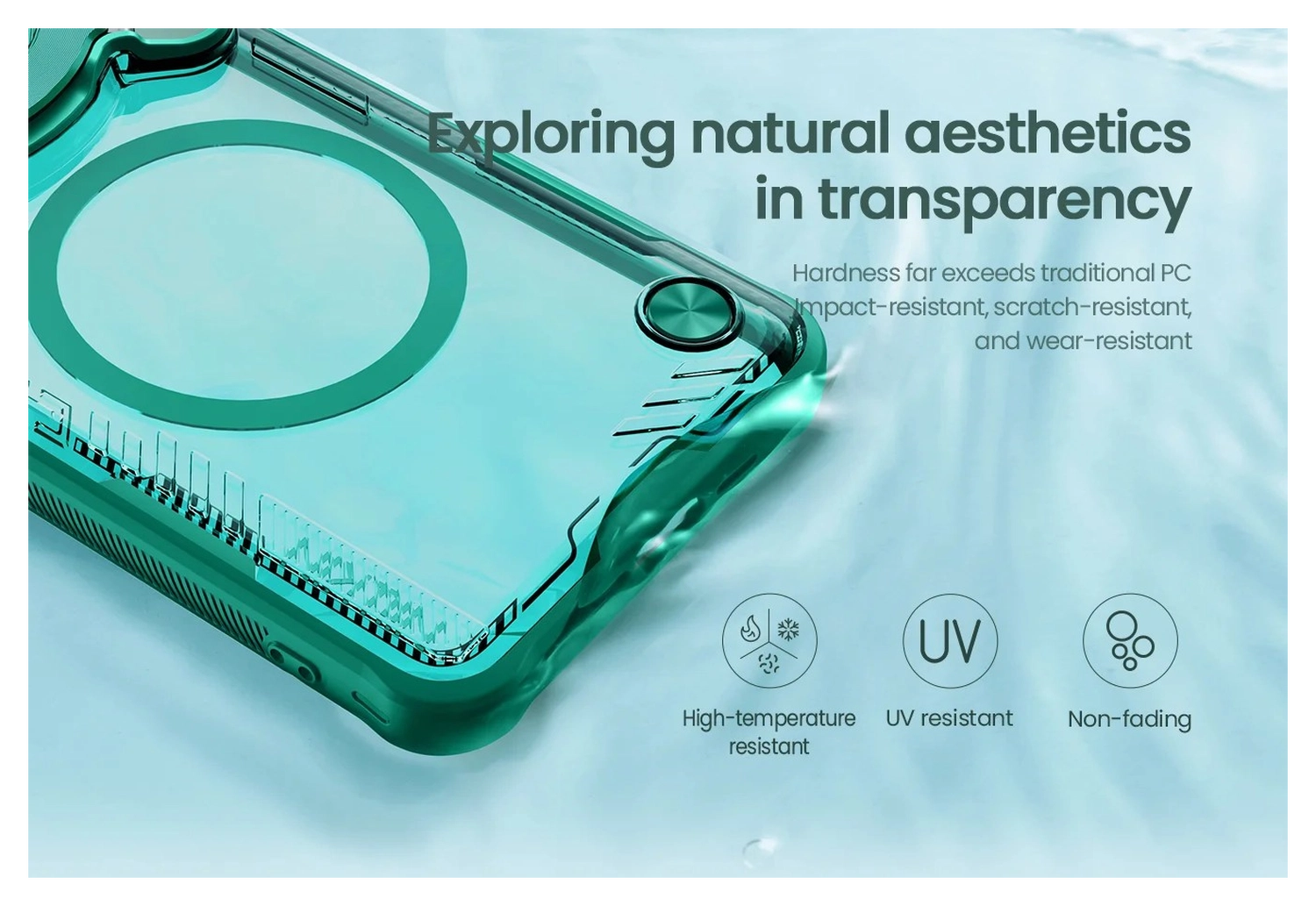 Nillkin IceBlade Prop Xiaomi 15 Ultra Hoesje MagSafe / Qi2 Groen afbeelding 4