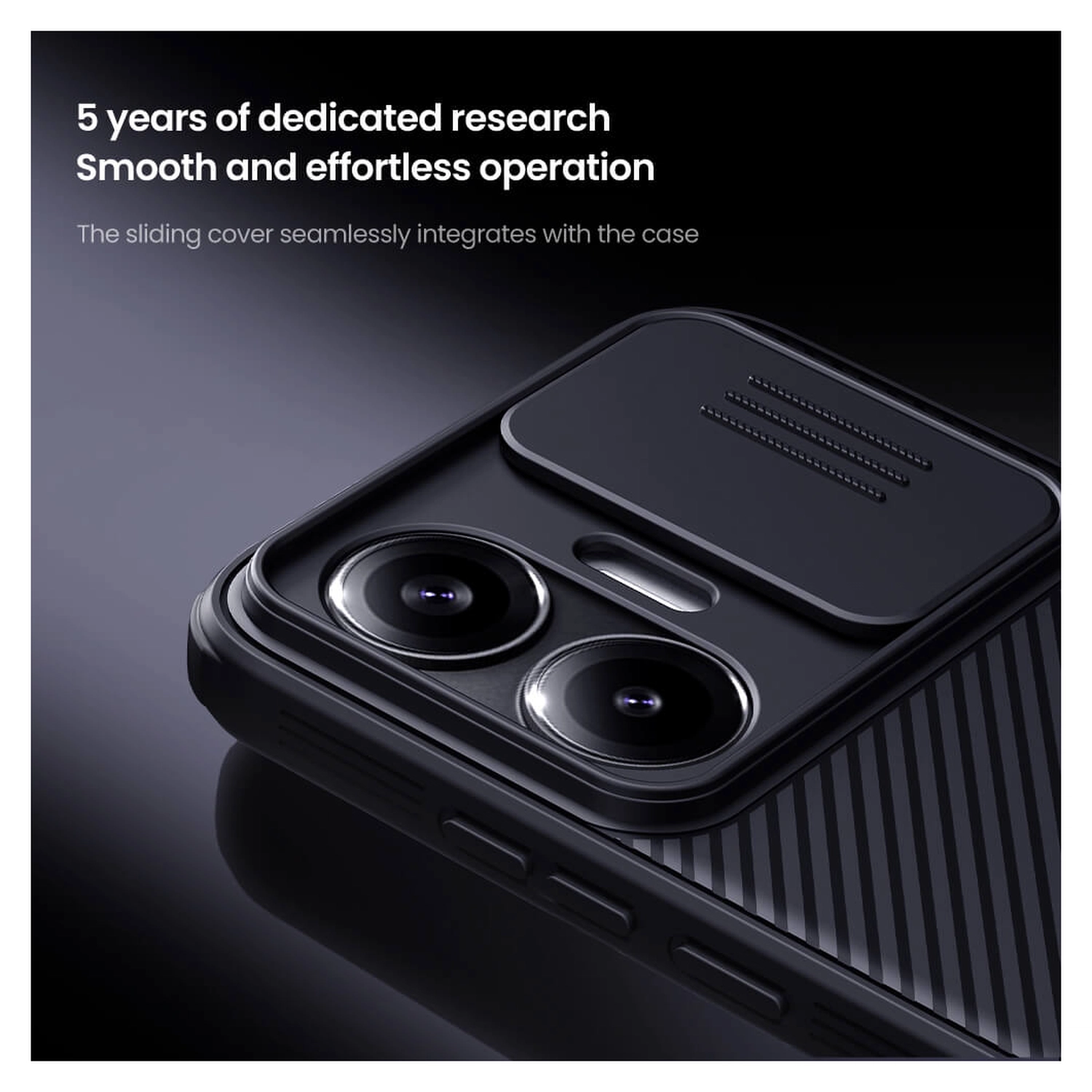 Nillkin CamShield MagSafe Xiaomi Poco F7 Hoesje Camera Slider Zwart afbeelding 5