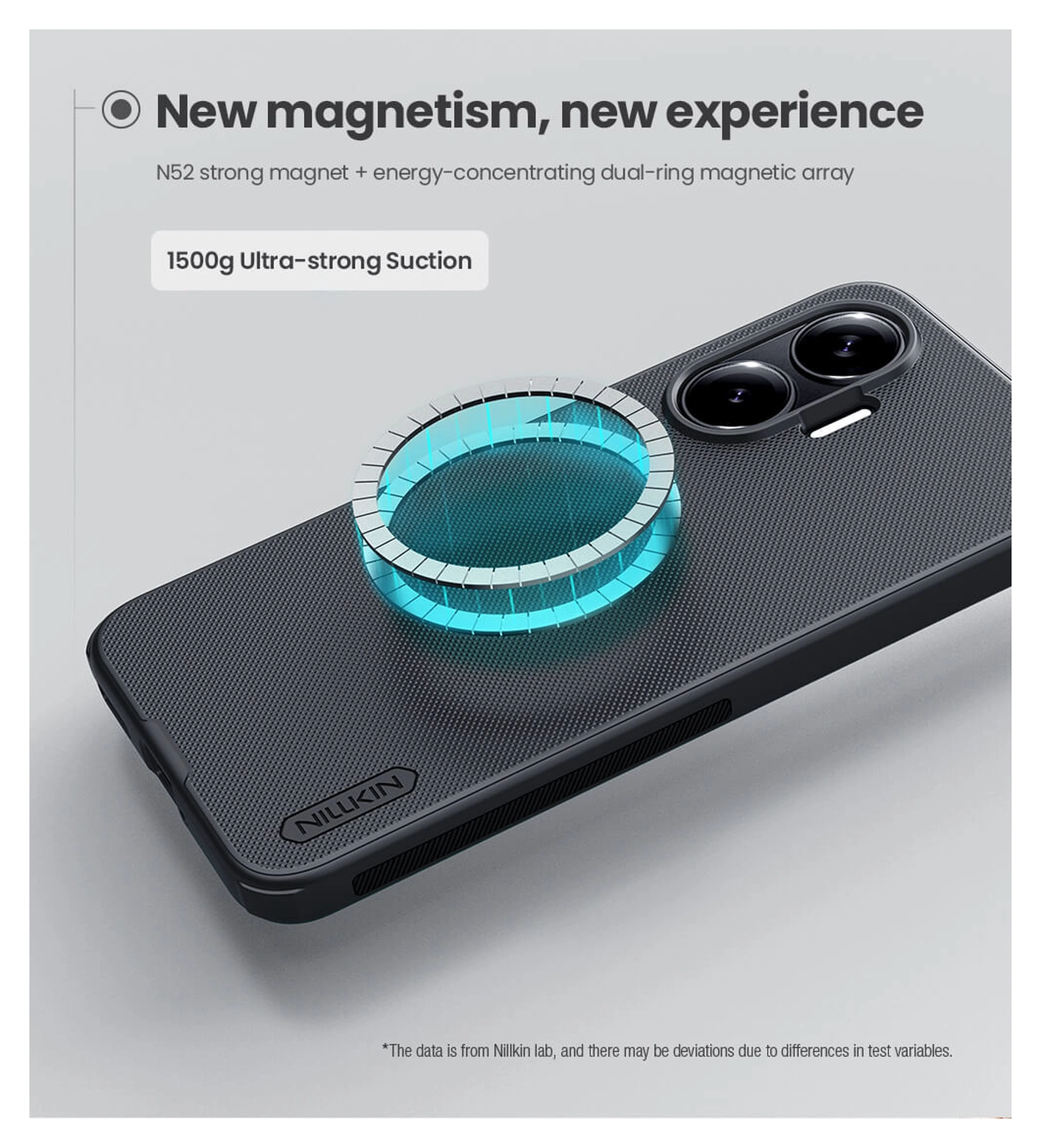 Nillkin Frosted Shield Xiaomi Poco F7 Hoesje MagSafe Back Cover Zwart afbeelding 3